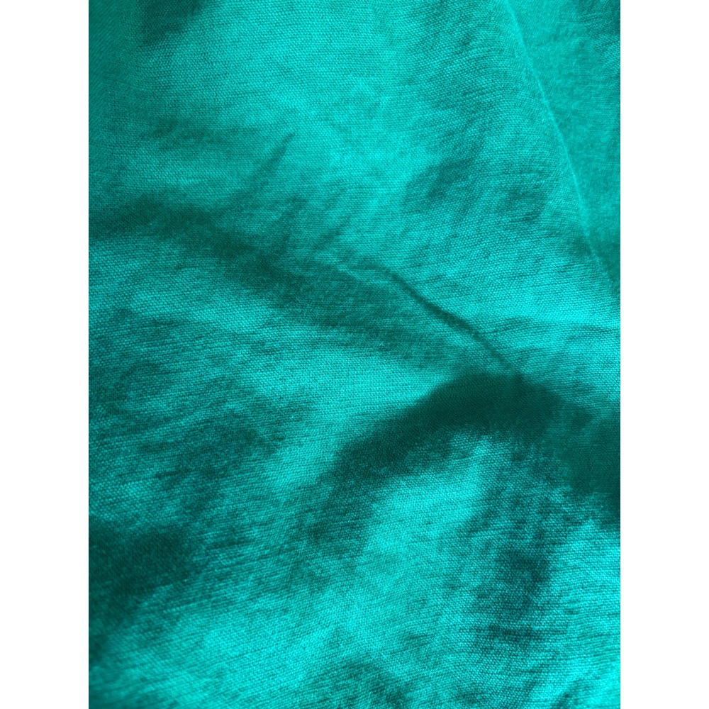 BANANA REPUBLIC midi dress women size 2 green linen blend smocked back pockets - Picture 11 of 11